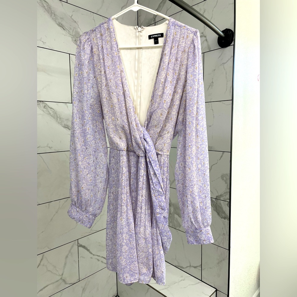 EXPRESS purple/gold romper